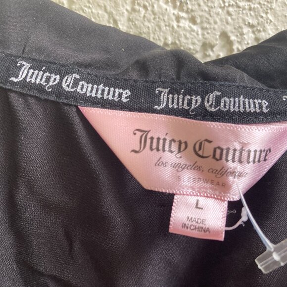 Juicy Couture Pajama Set Sz L  Crown Embellished Logos - Picture 6 of 9
